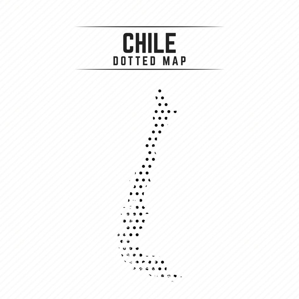 mapa de puntos de chile vector