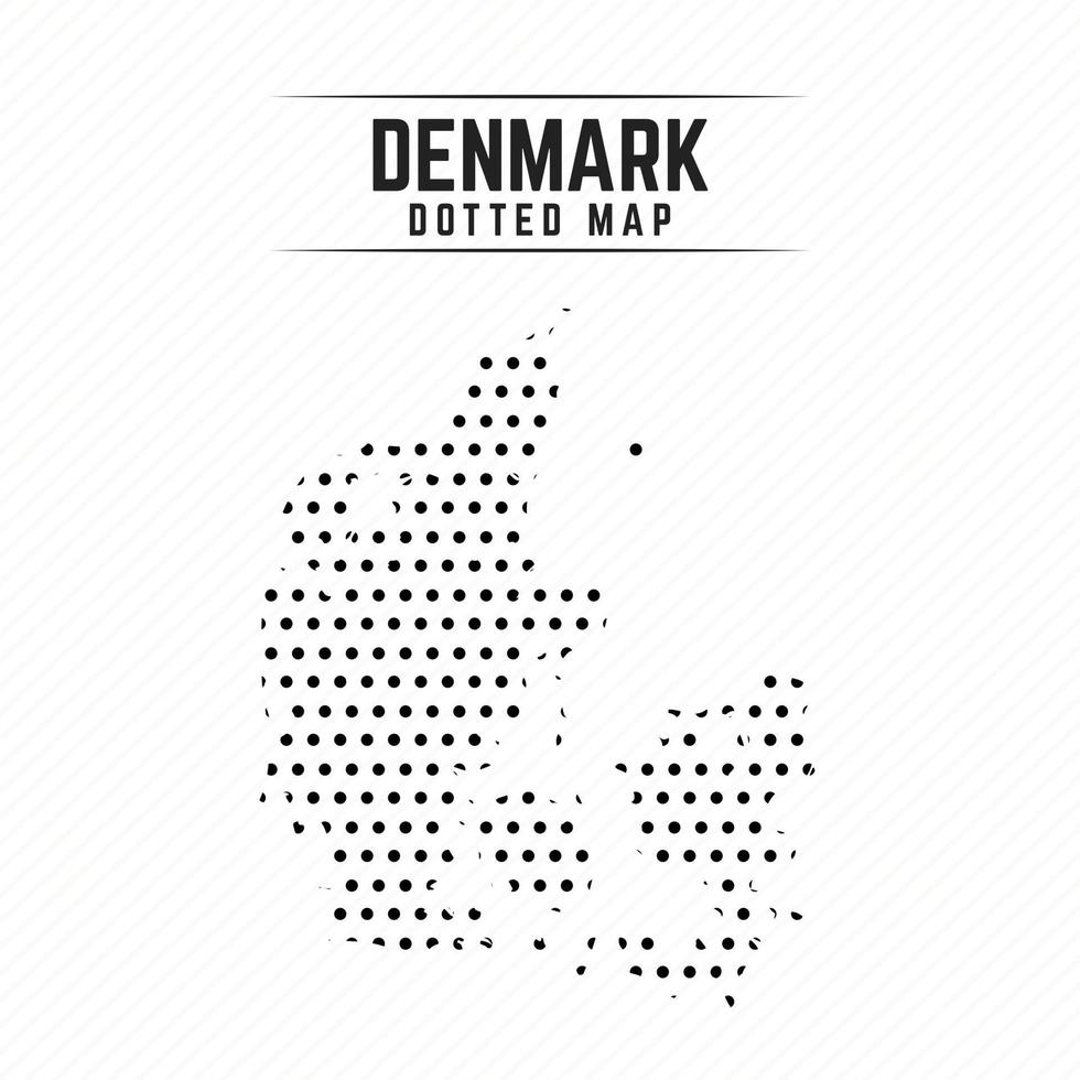 Dotted Map of Denmark vector