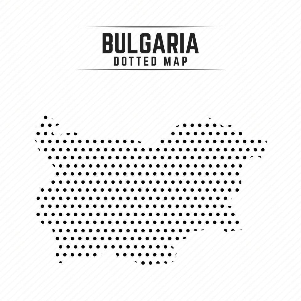 Dotted Map of Bulgaria vector