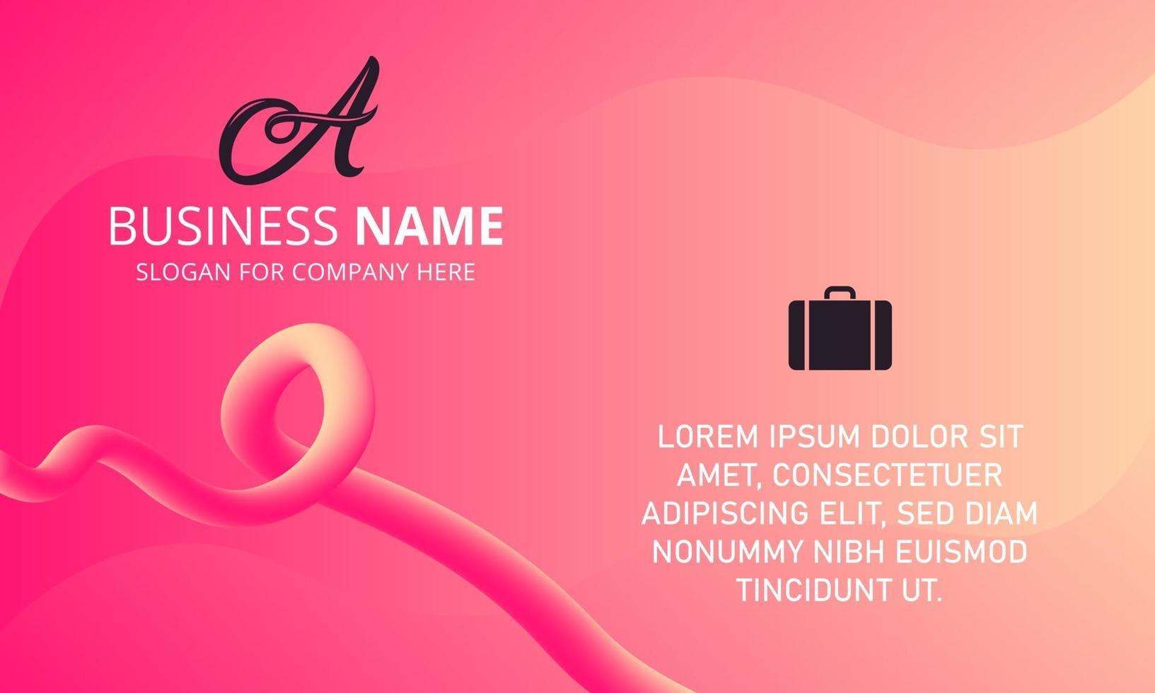 Modern Pink FLuid Business Background vector