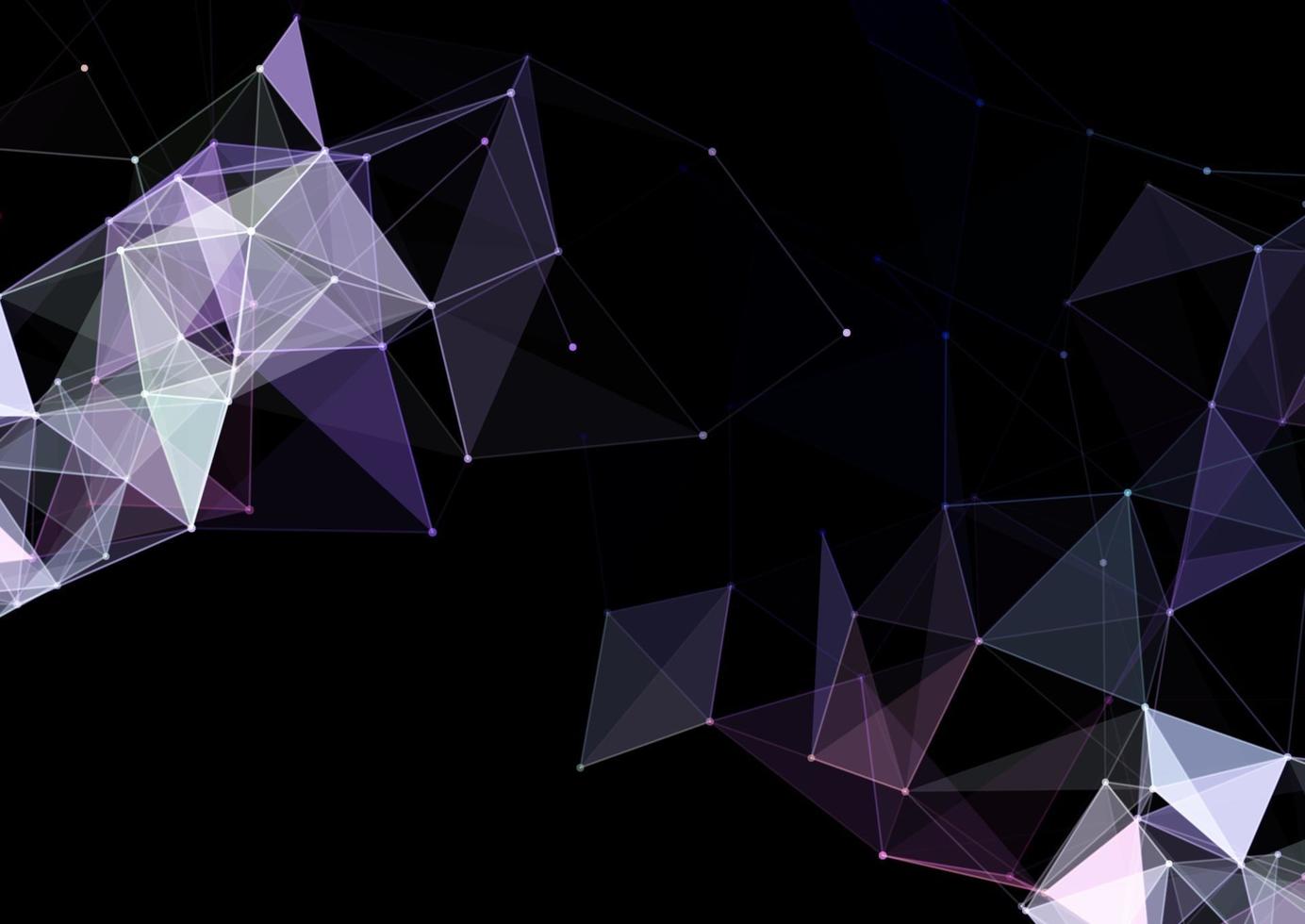 abstract background with low poly plexus design vector