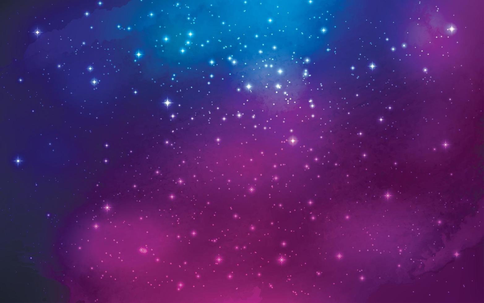 Night shining starry sky background. Vector Illustration