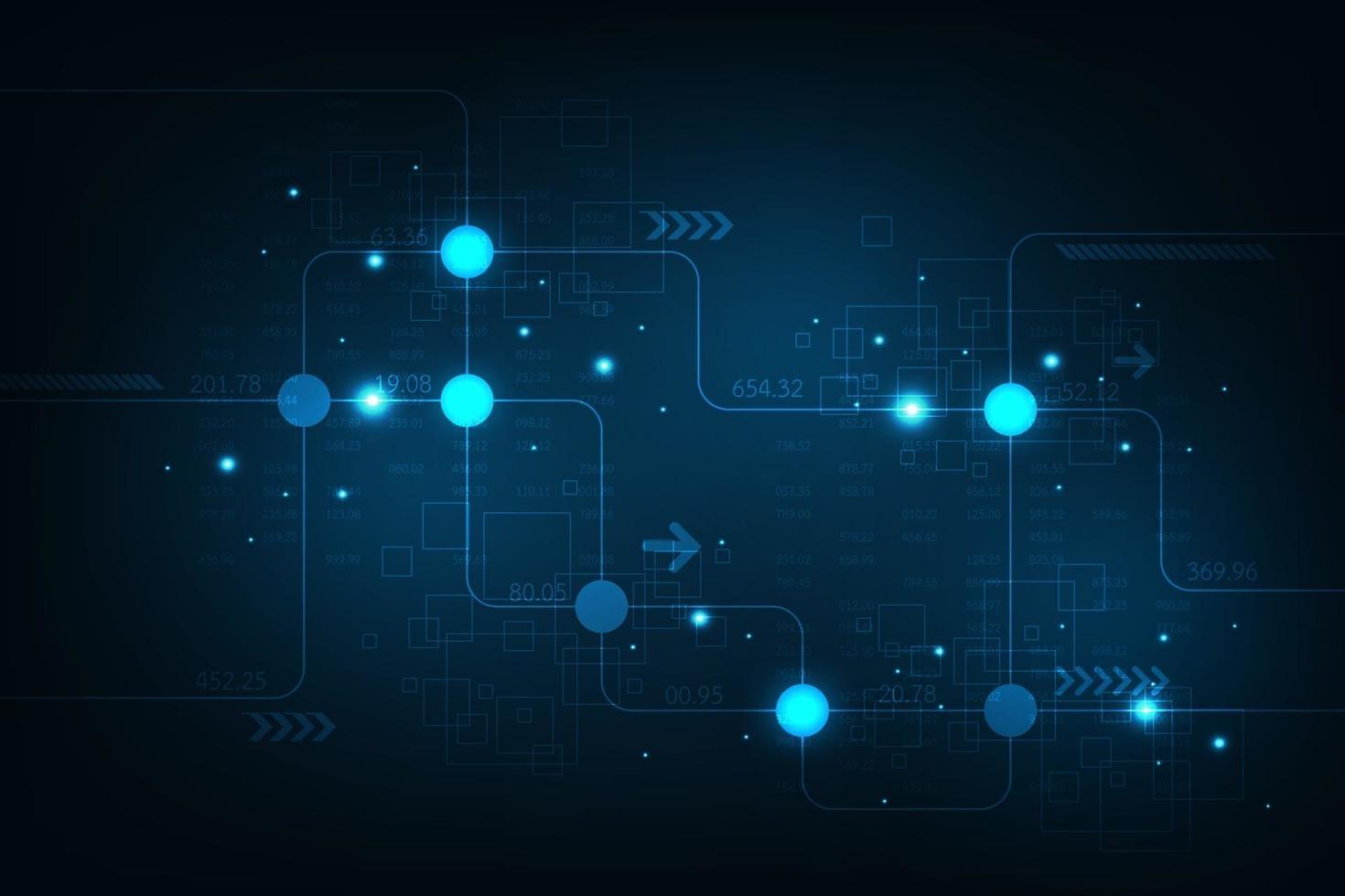 Electronic circuit design background in the concept of technology. vector