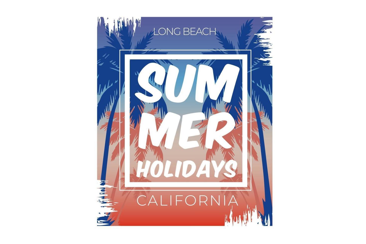 summer time typography design vector