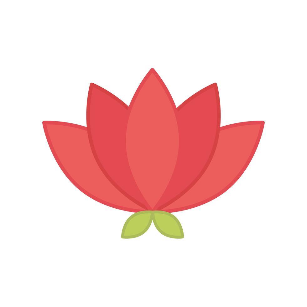 flor de loto, elemento oriental, decoración, color, diseño vector