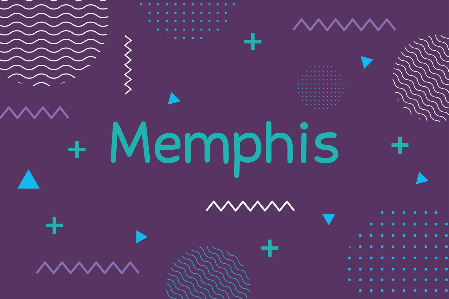 retro style texture memphis 80s 90s style abstract purple background vector