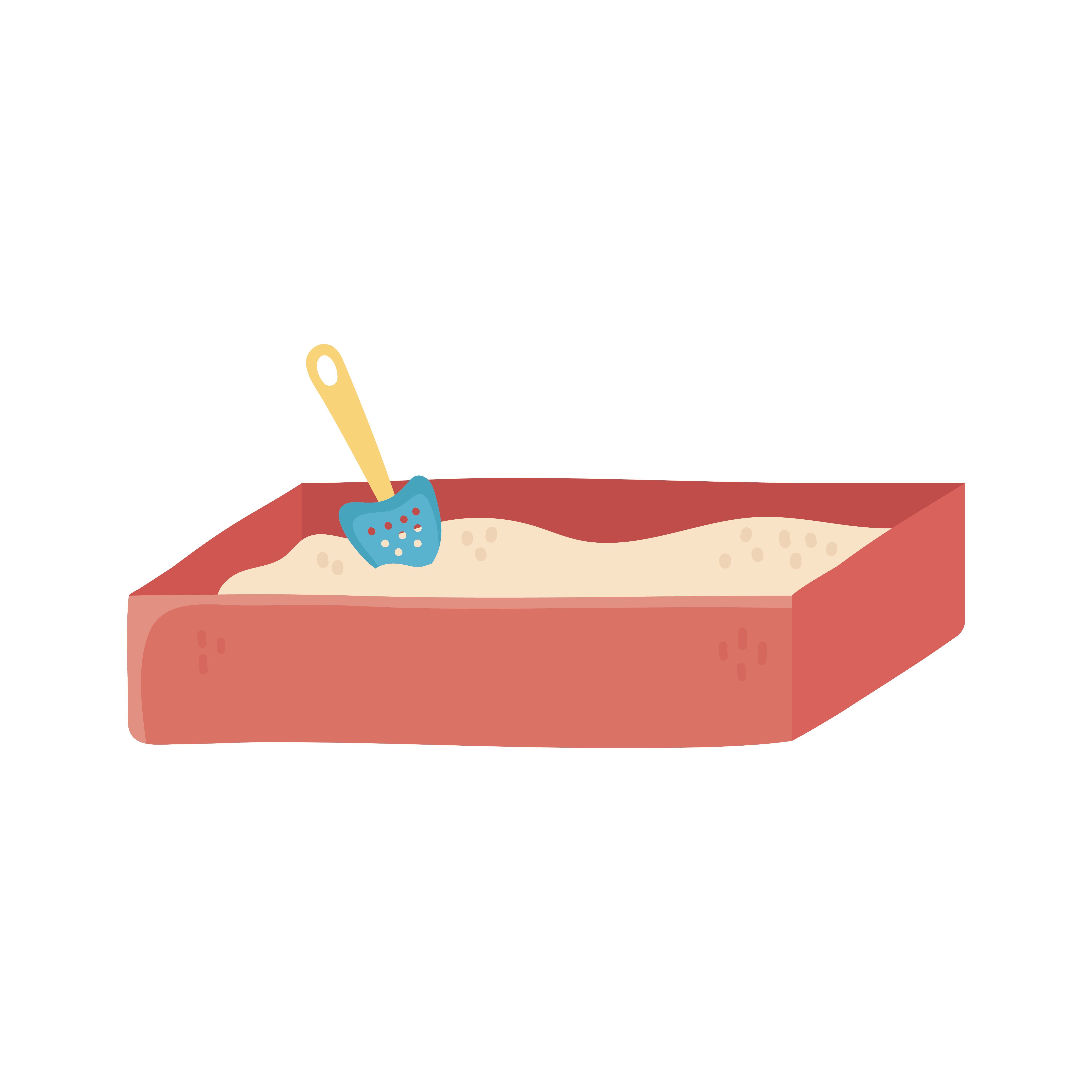 sandbox with shovel 2692196 Vector Art at Vecteezy