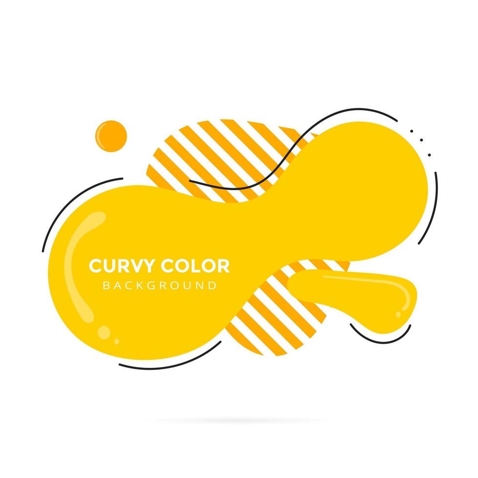 Modern liquid abstract element shape memphis style design fluid vector colorful illustration