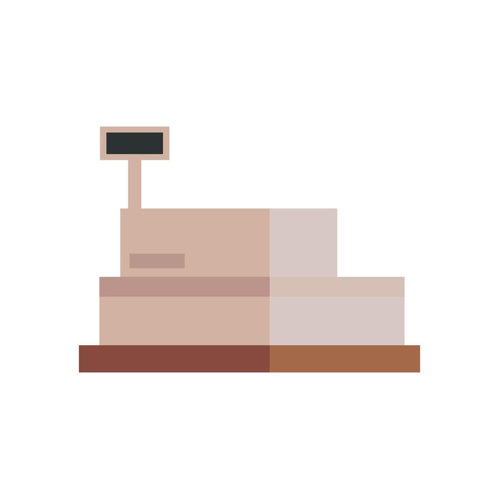 Isolated shop cash register vector design