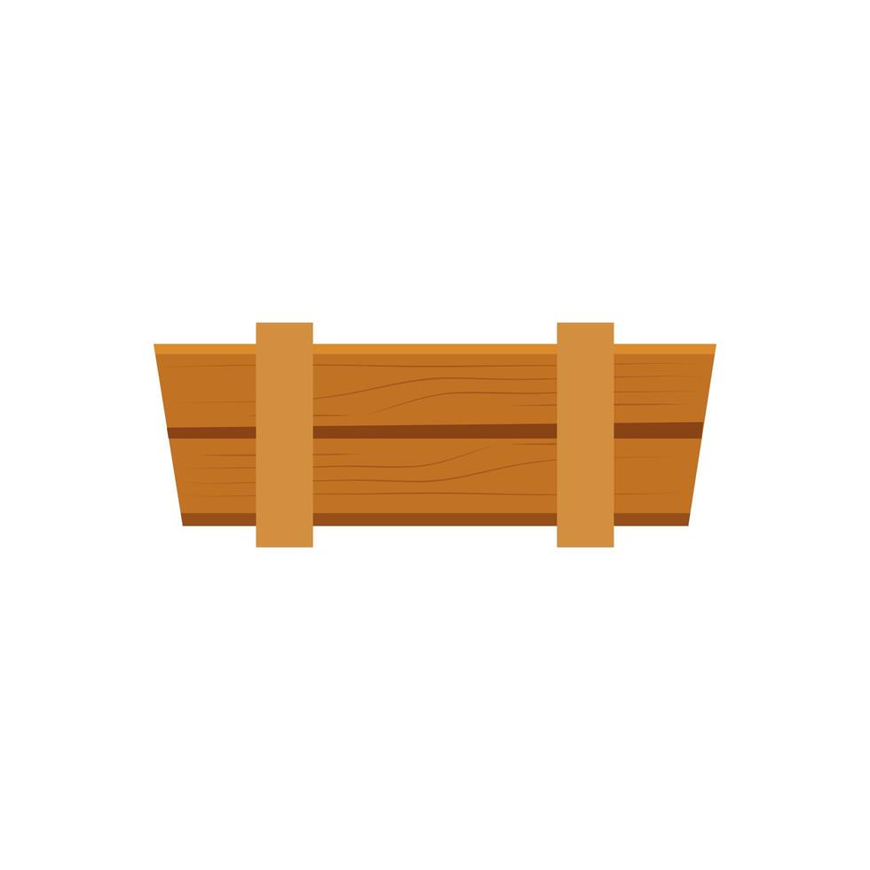 Isolated shop wood banner vector design