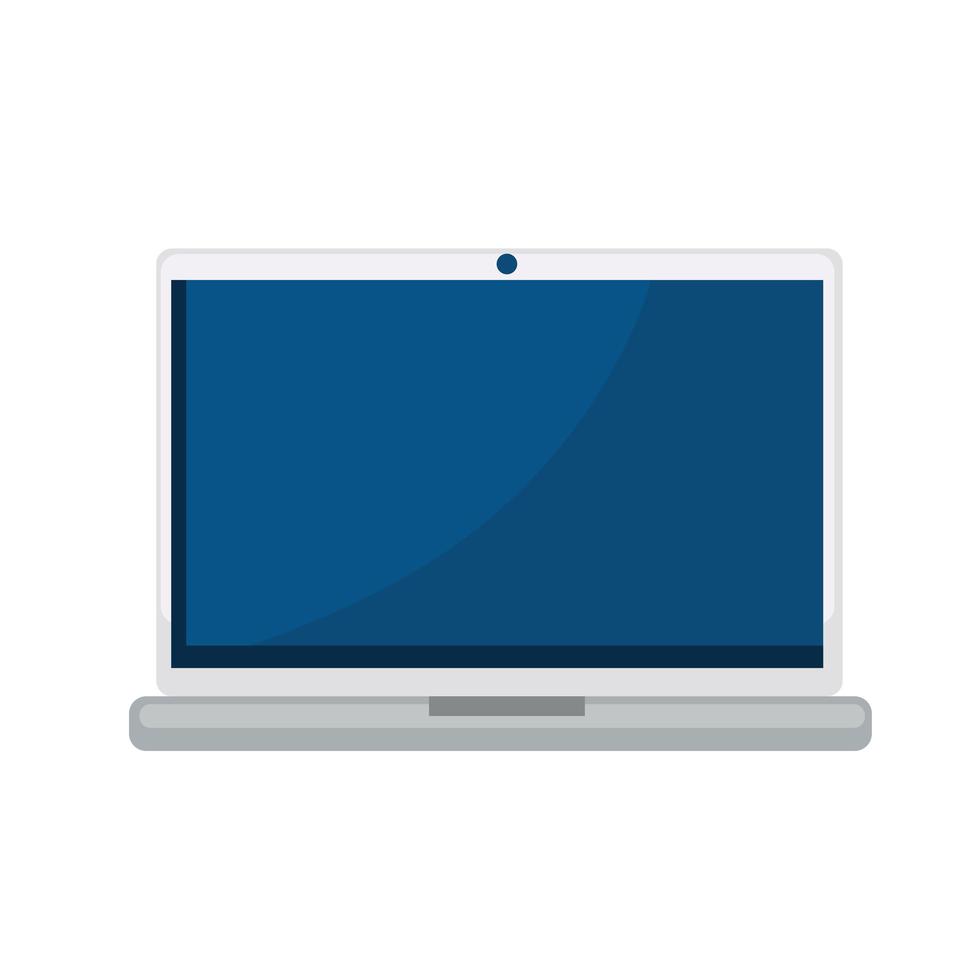 Isolated digital laptop vector