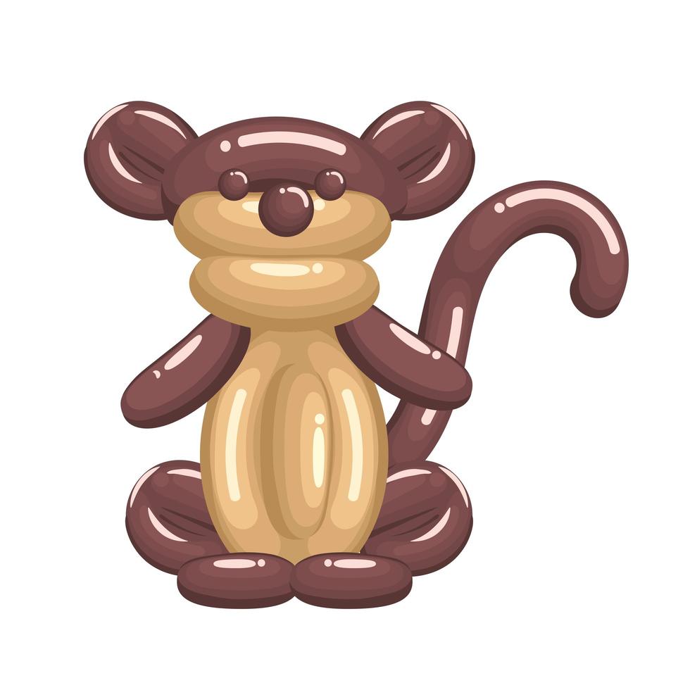 monkey balloon icon vector