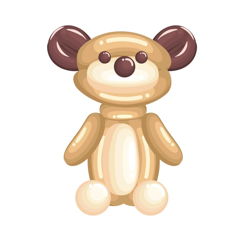 bear balloon icon vector