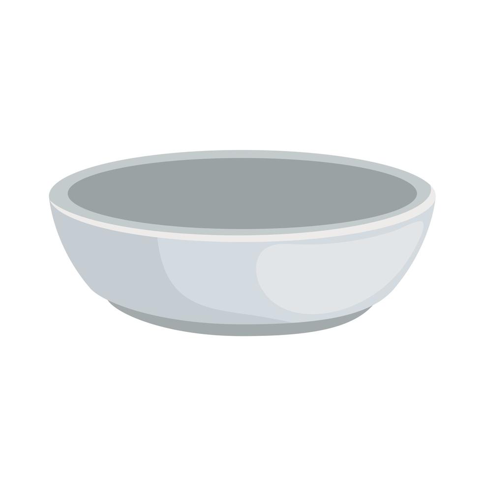 ceramic dish utensil vector