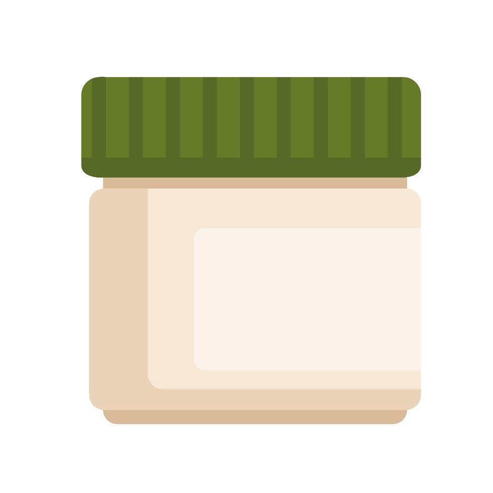 cream jar icon vector