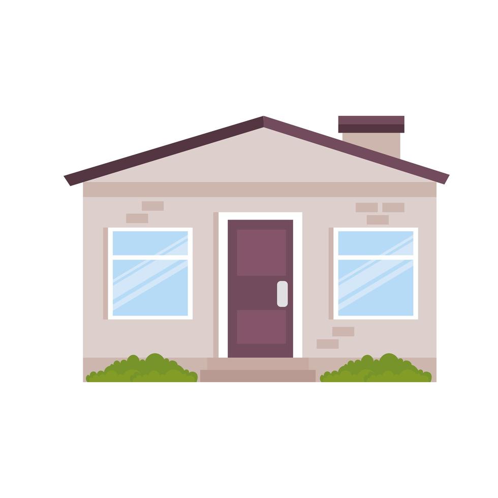 house with windows vector