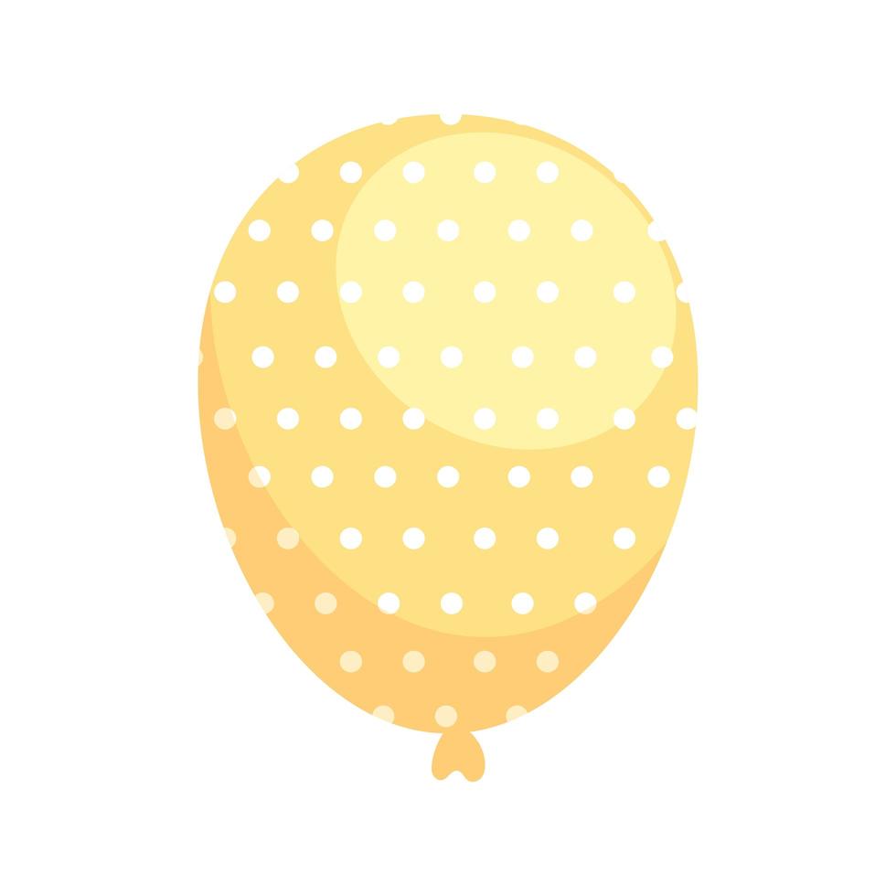 yellow balloon helium vector
