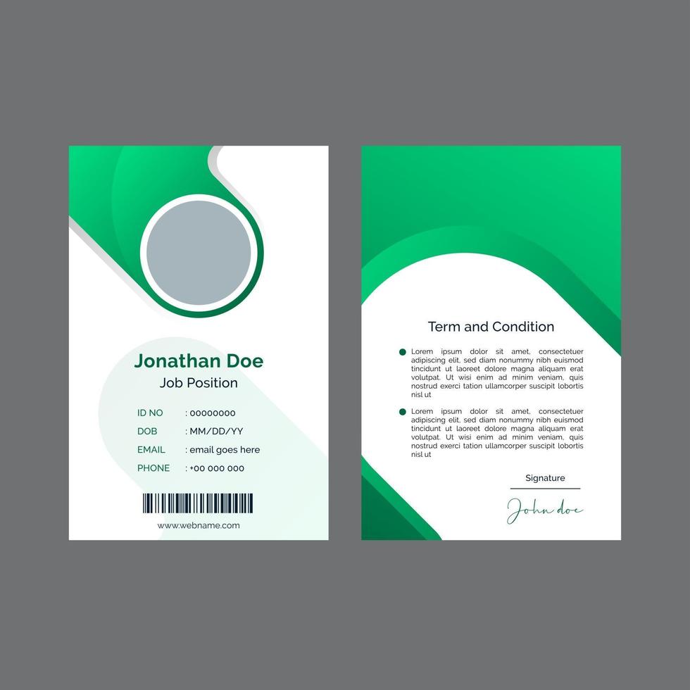 Abstract id banner template vector