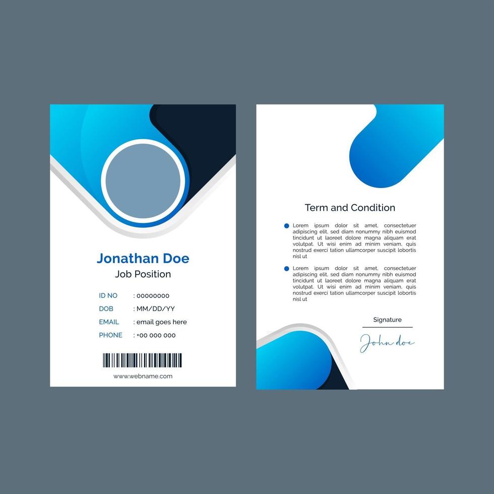 Abstract id banner template vector