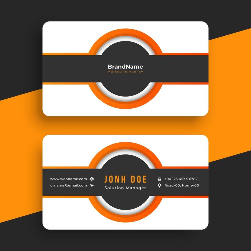 Business card design template vector