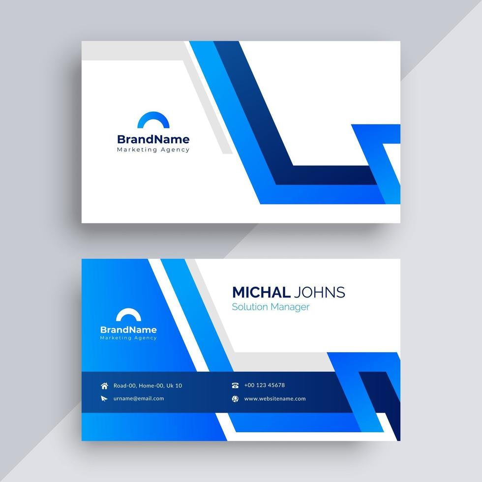 Business card design template vector