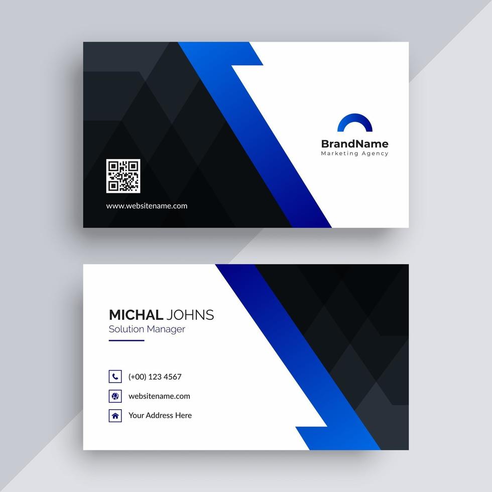 Business card design template vector