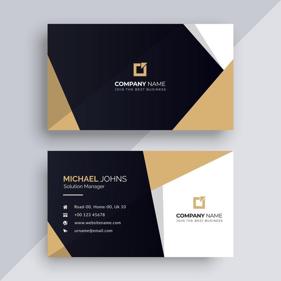 Business card design template vector