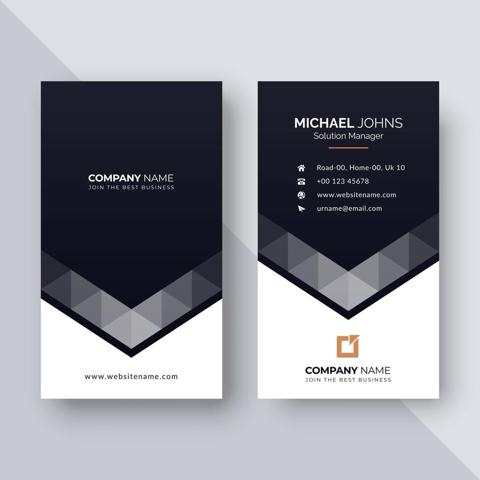 Business card design template vector
