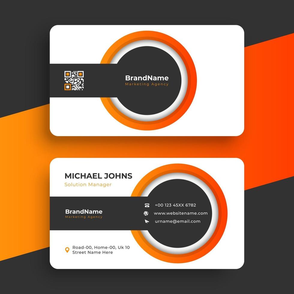 Business card design template vector