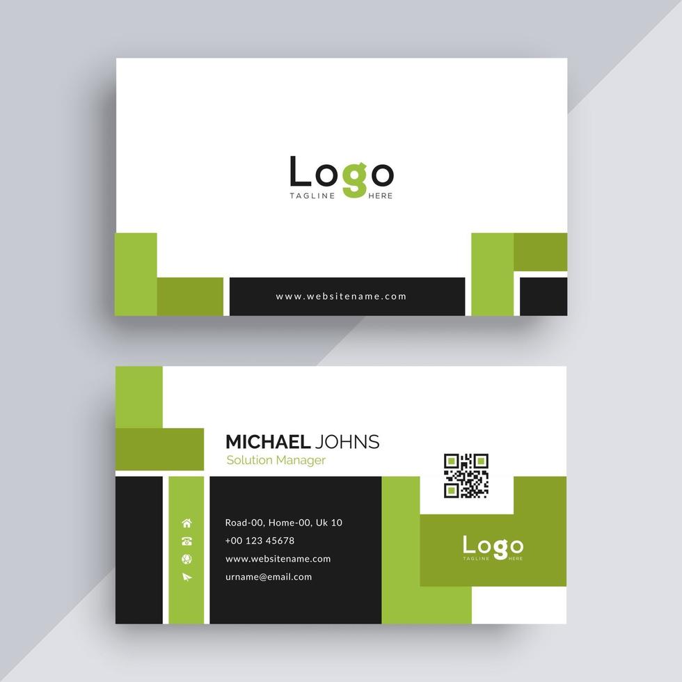 Business card design template vector