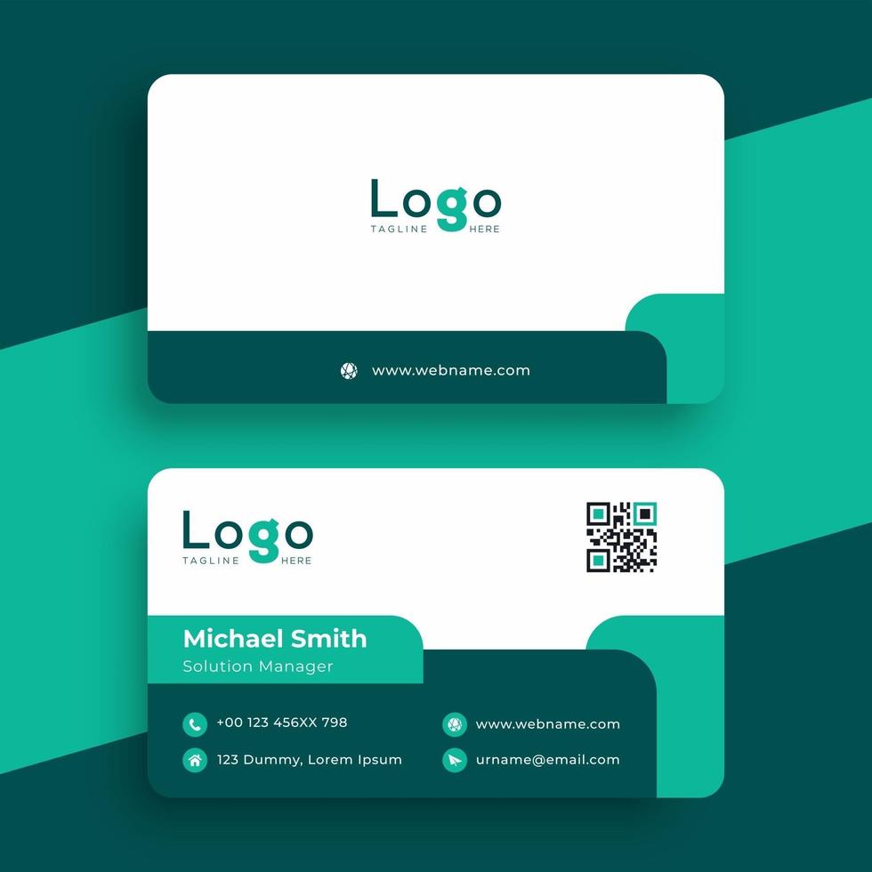 Business card design template vector