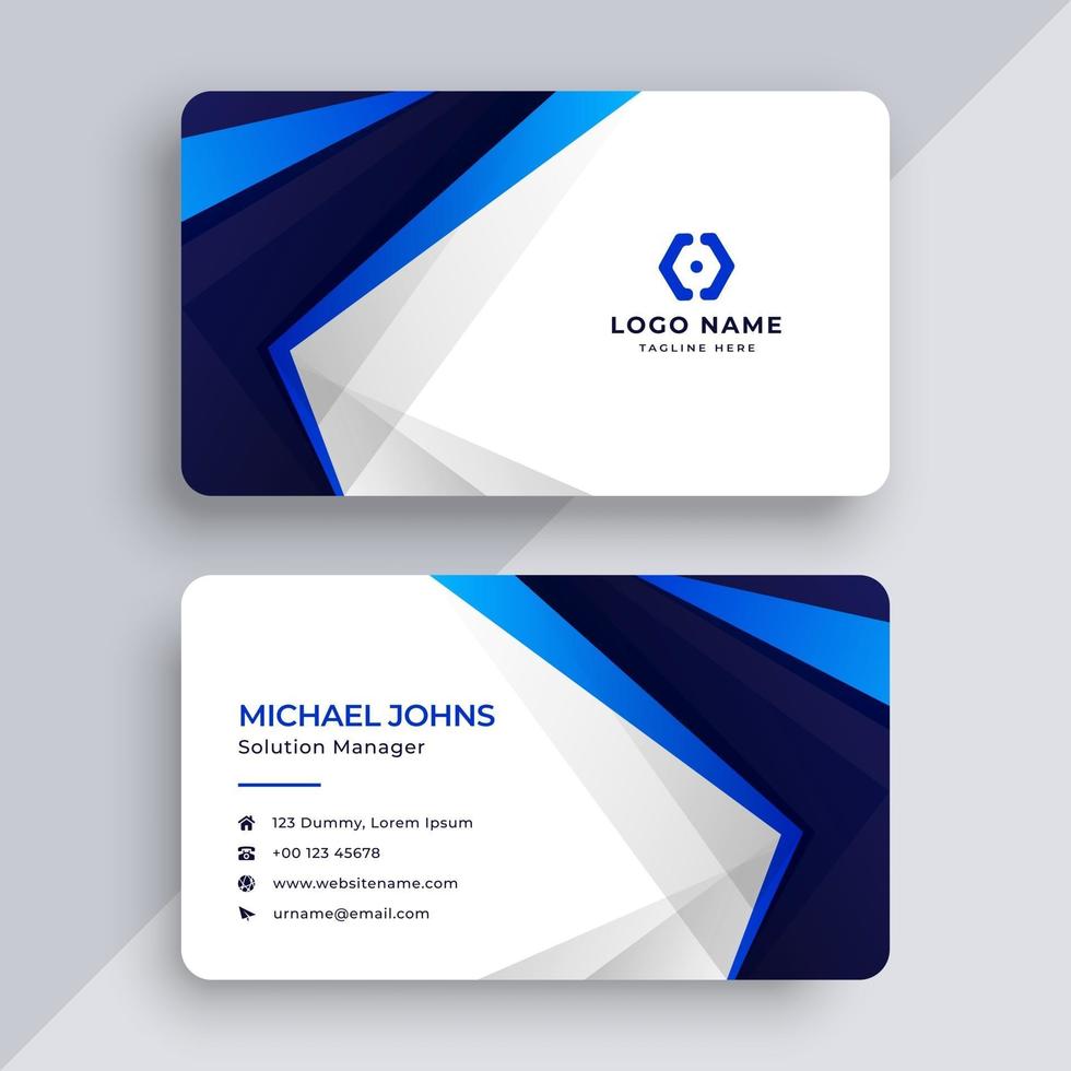Business card design template vector