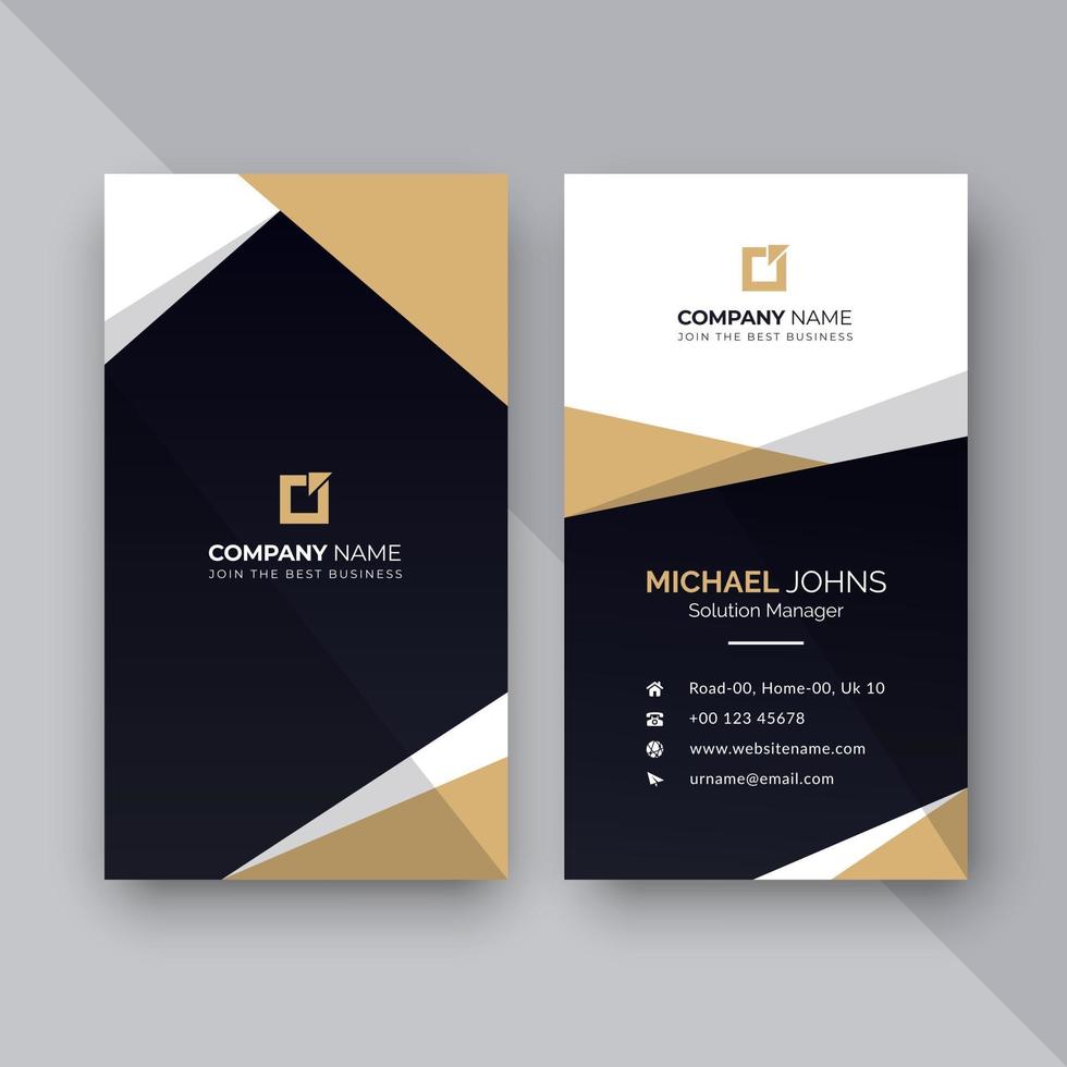 Business card design template vector