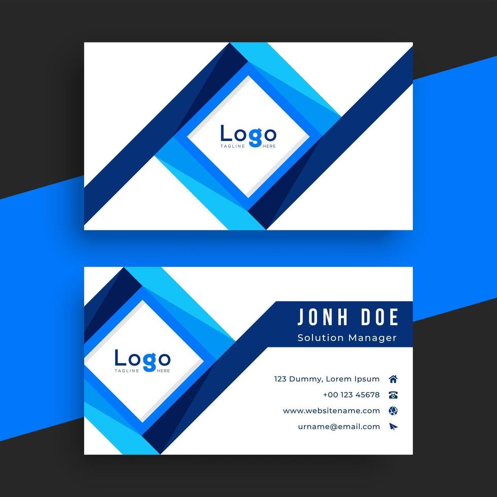 Business card design template vector