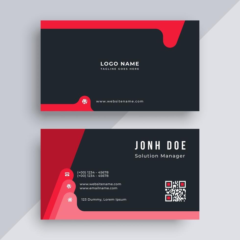 Business card design template vector