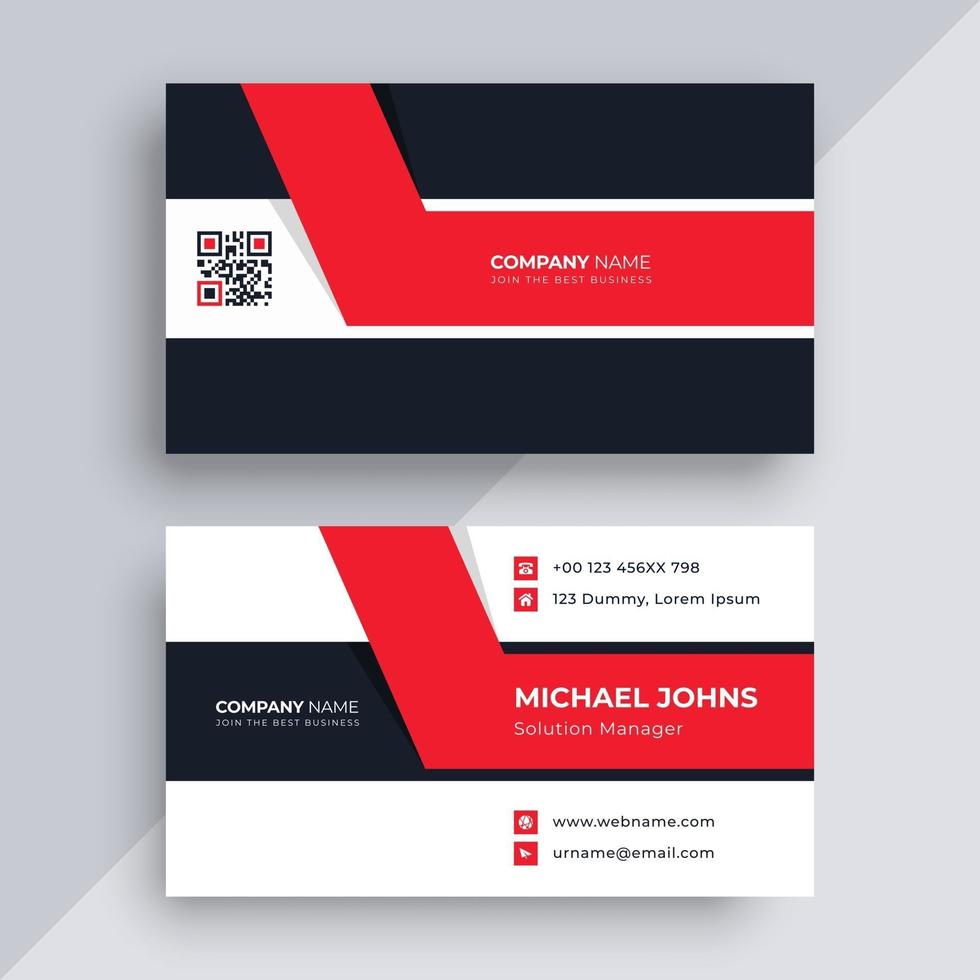 Business card design template vector
