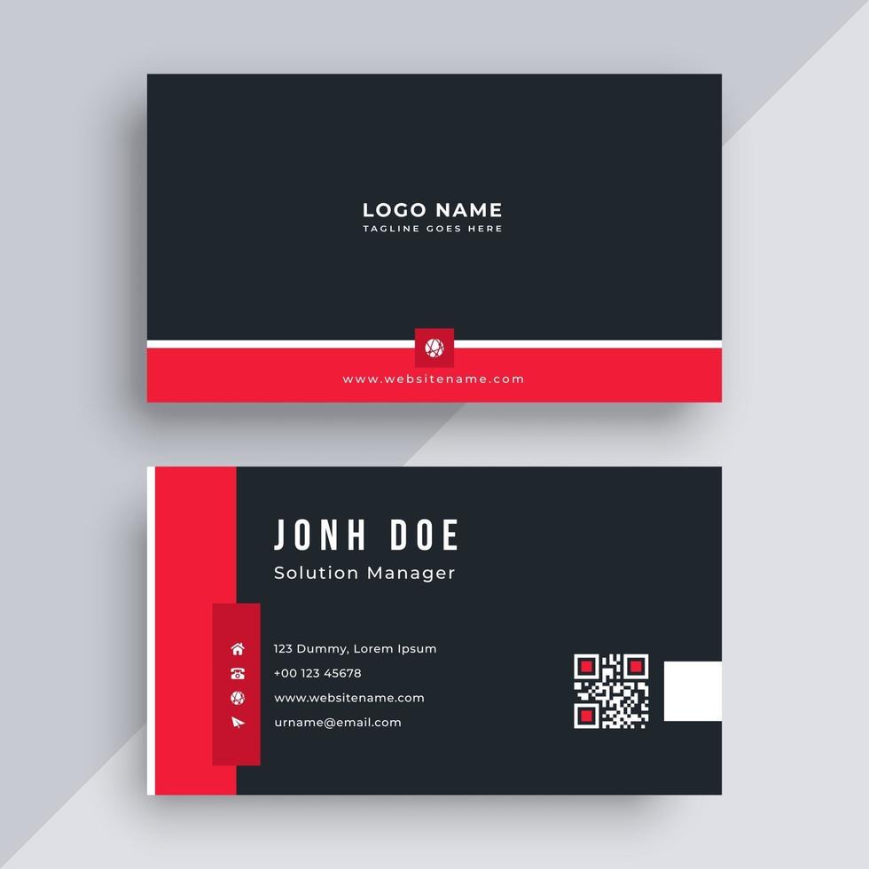 Business card design template vector