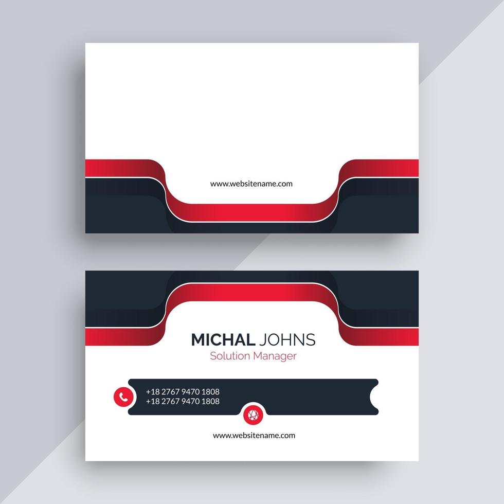 Business card design template vector