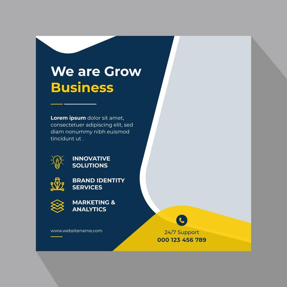 Digital marketing social media banner vector