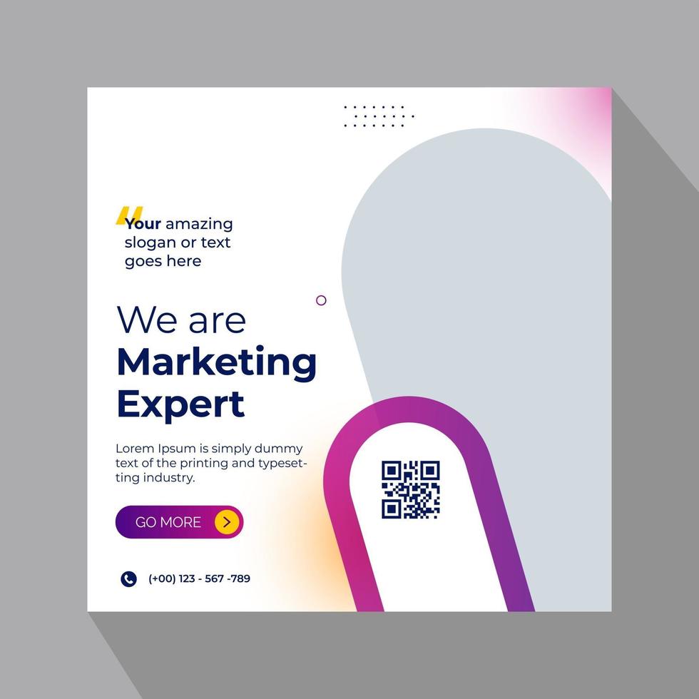 Digital marketing social media banner vector