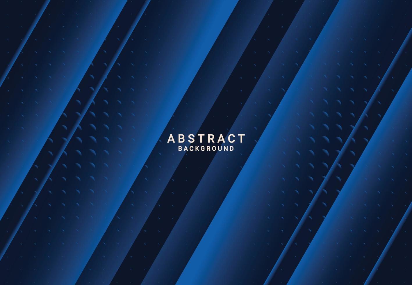 Modern dark luxury blue paper background with 3d layered line triangle texture for website, business card design. Vector illustration