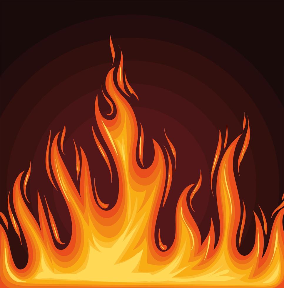 fire flame poster vector