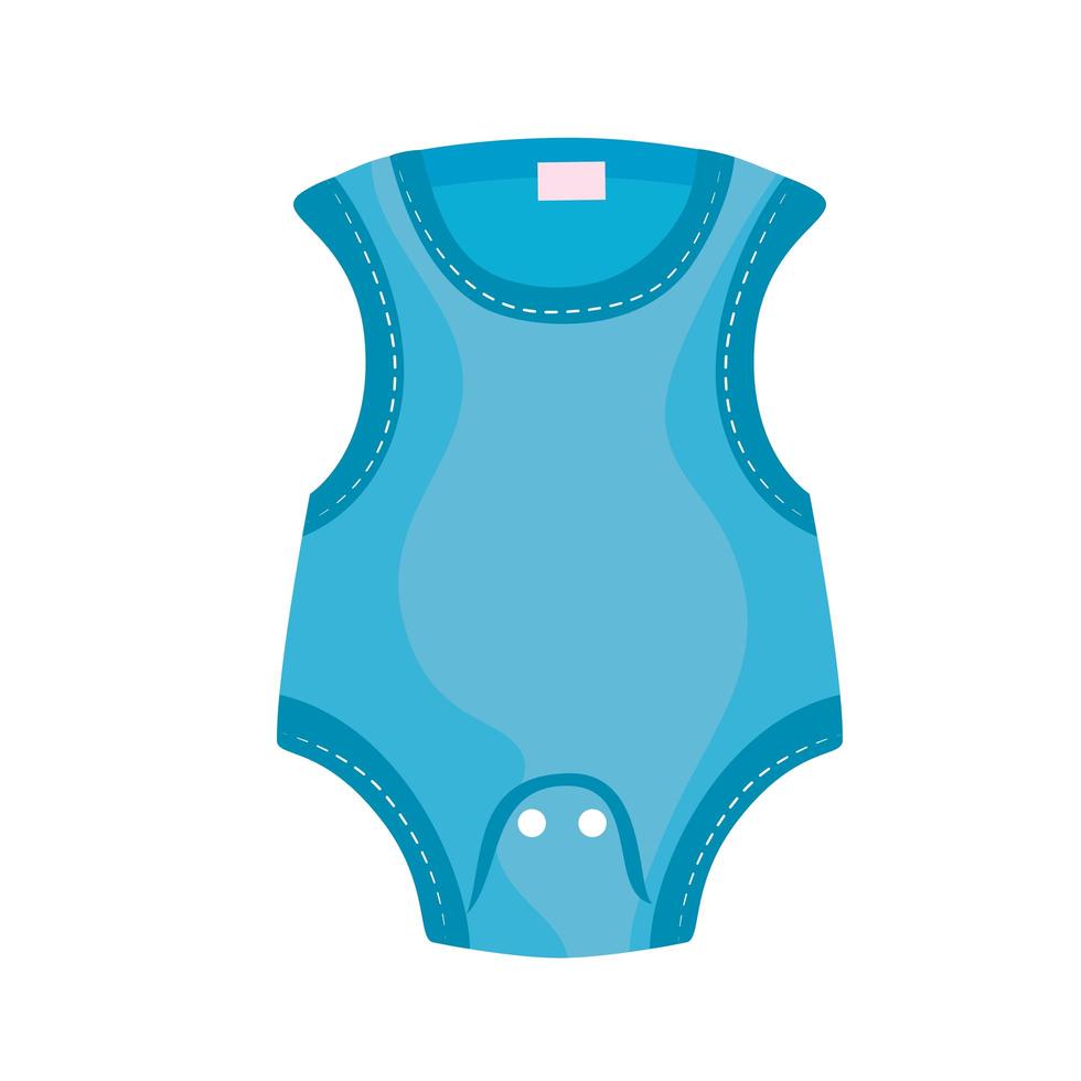 blue baby dress vector