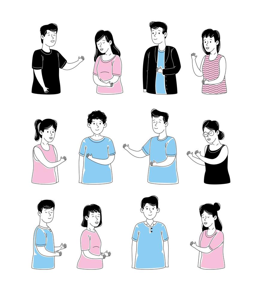group of persons vector
