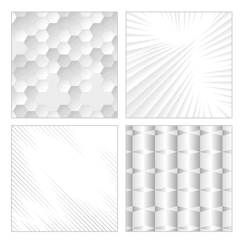 four backgrounds abstracts vector