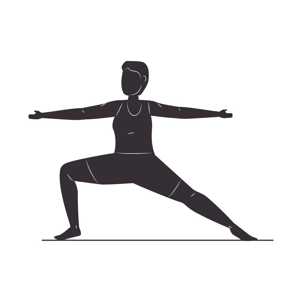 side angle silhouette vector