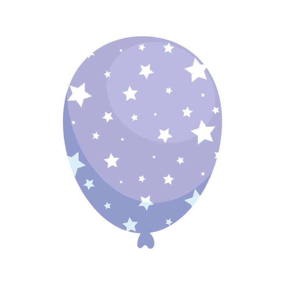 lilac balloon helium vector