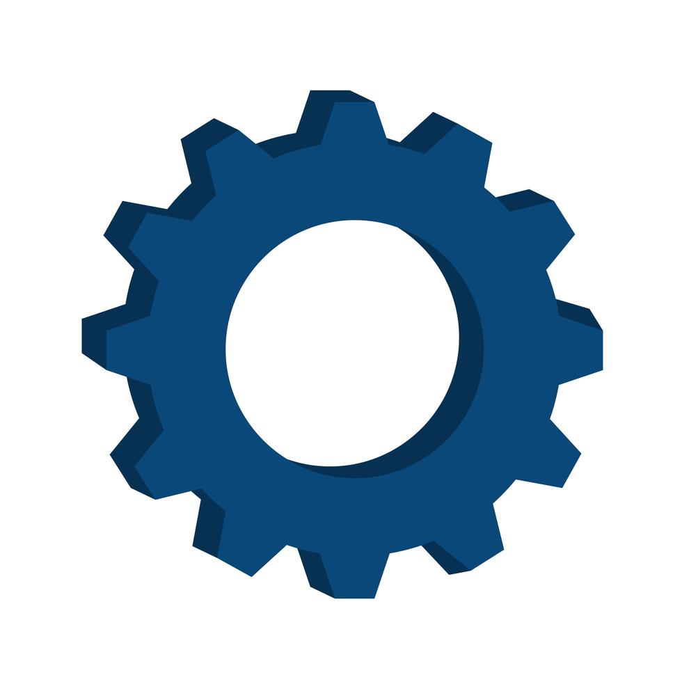 gear setting icon vector