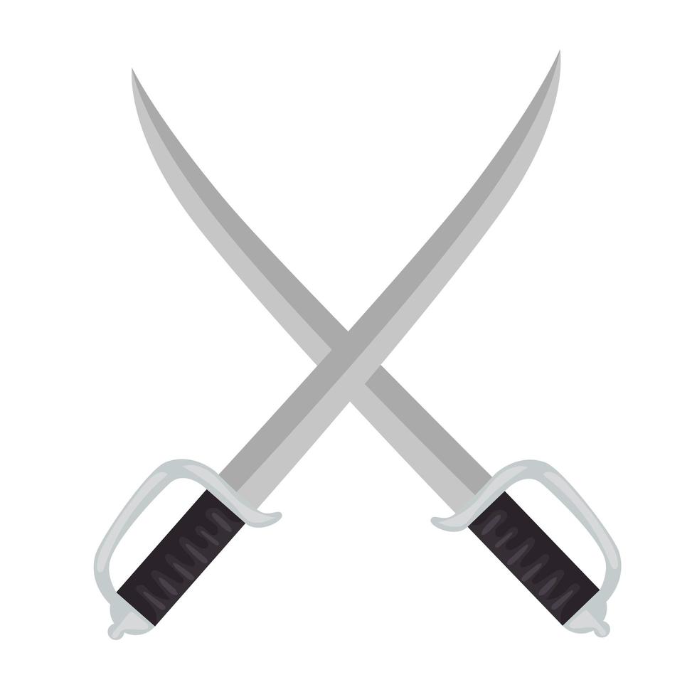 swords pirate weapons vector