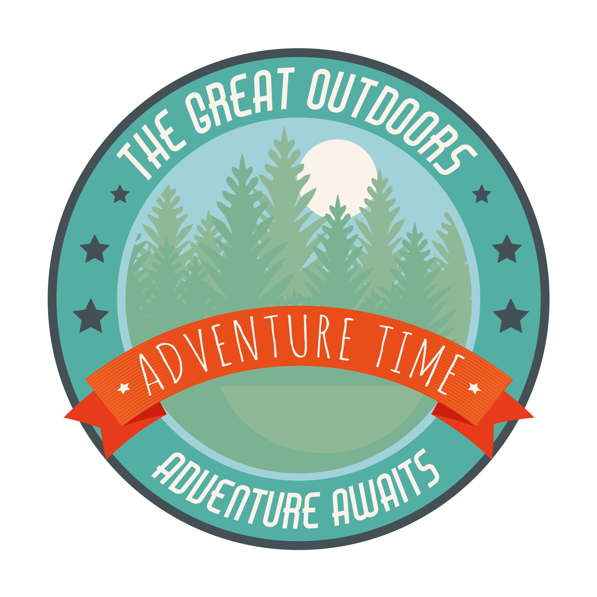 forest camping patch 2696032 Vector Art at Vecteezy